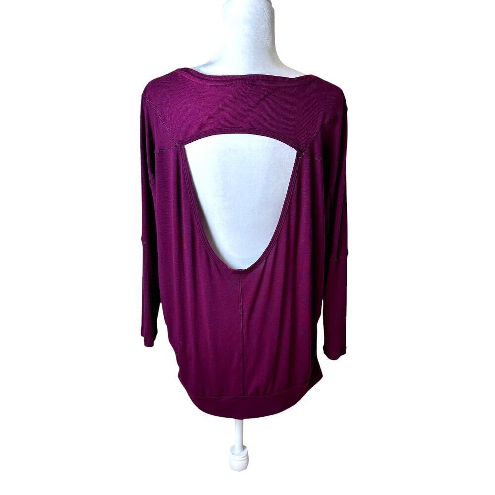 CHAMPION 9 Open Back Soft Knit Athleisure Work Out Top Size Large